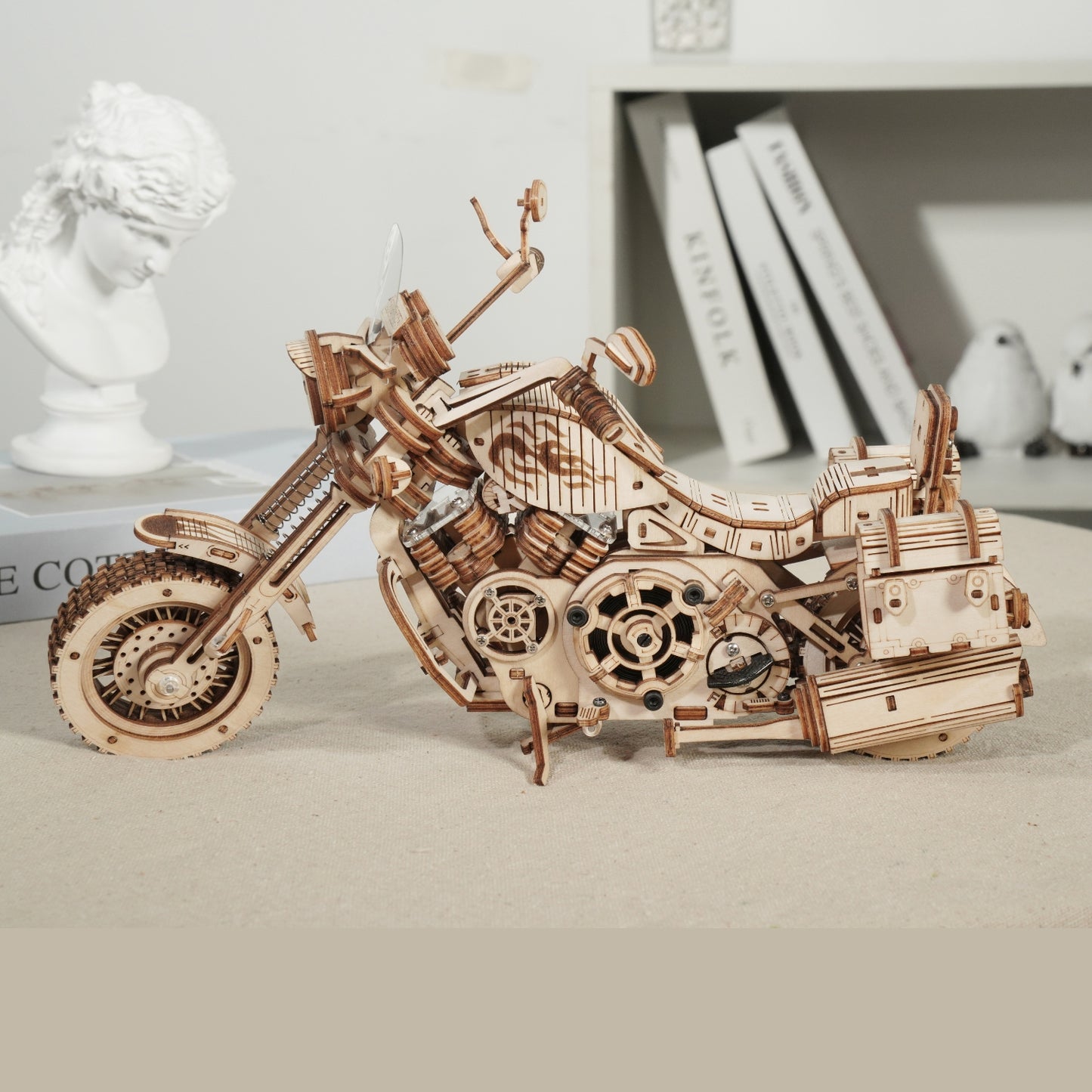 Cruiser Motorcycle- 3D Wooden Puzzle