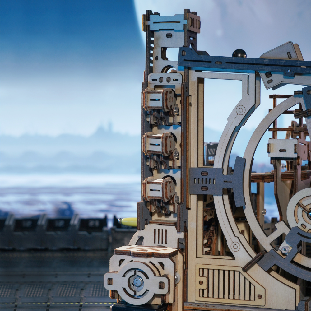 Marble Spaceport- 3D Wooden Puzzle