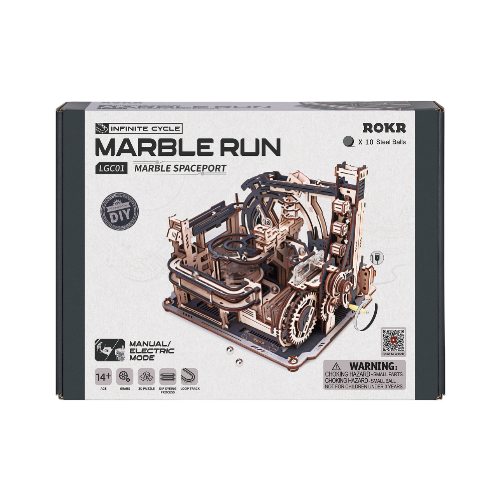 Marble Spaceport- 3D Wooden Puzzle