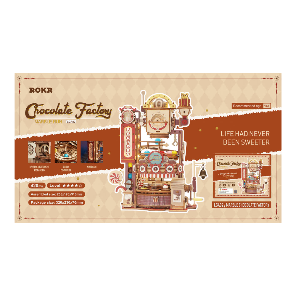 Marble Chocolate Factory- 3D Wooden Puzzle