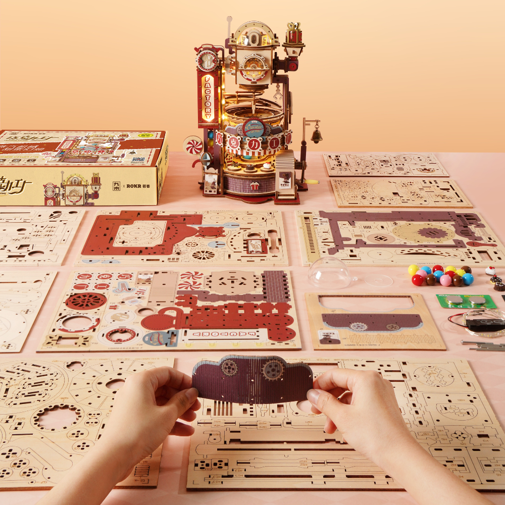 Marble Chocolate Factory- 3D Wooden Puzzle