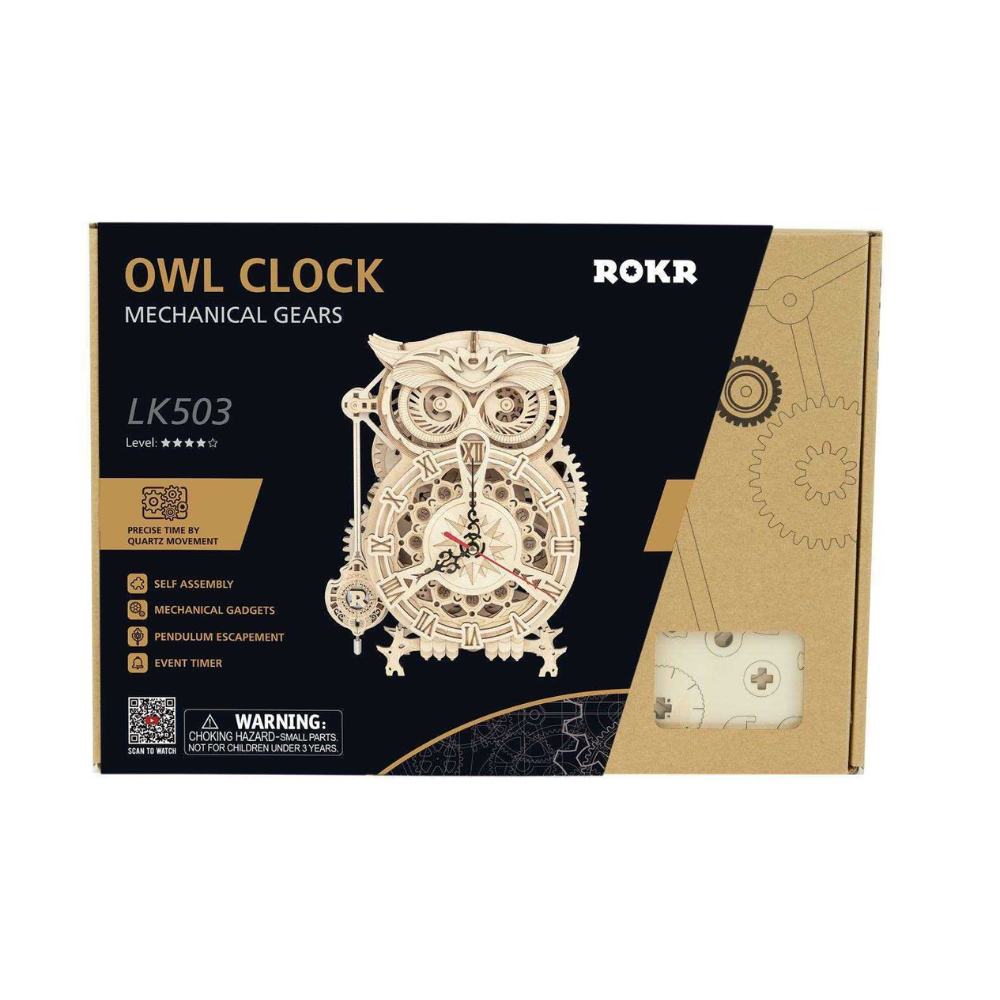 Owl Clock- 3D Puzzle