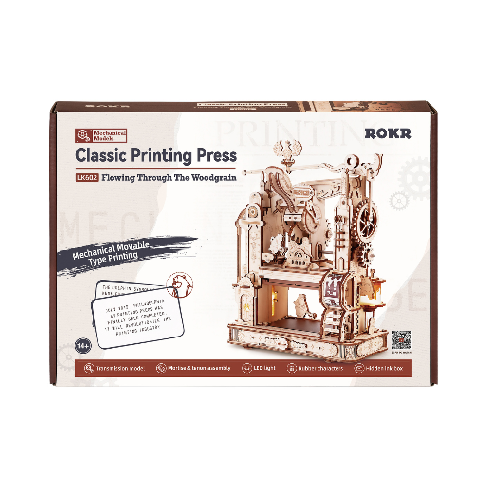 Printing Press- 3D Mechanical Puzzle