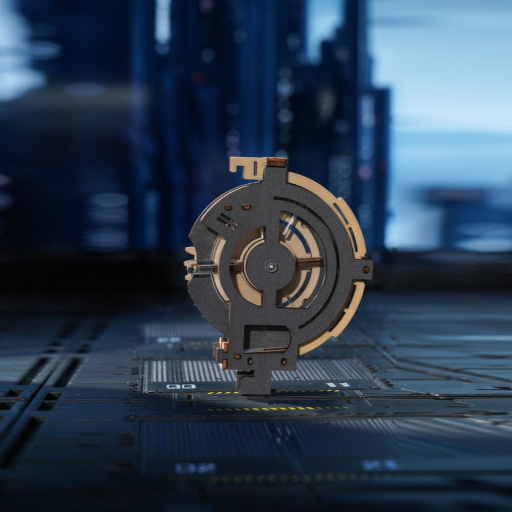 Marble Spaceport- 3D Wooden Puzzle