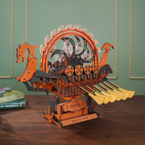 Viking Dragon Ship- 3D Wooden Puzzle