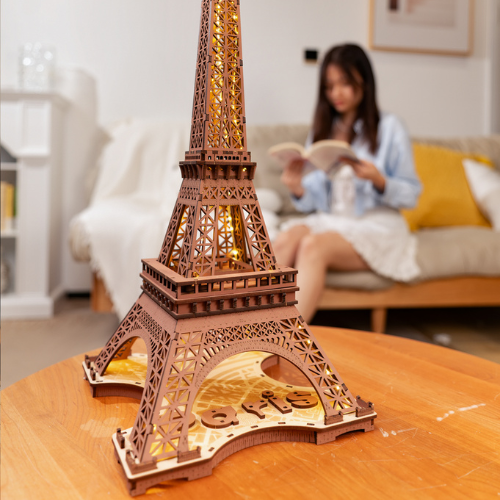Night of the Eiffel Tower- 3D Wooden Puzzle
