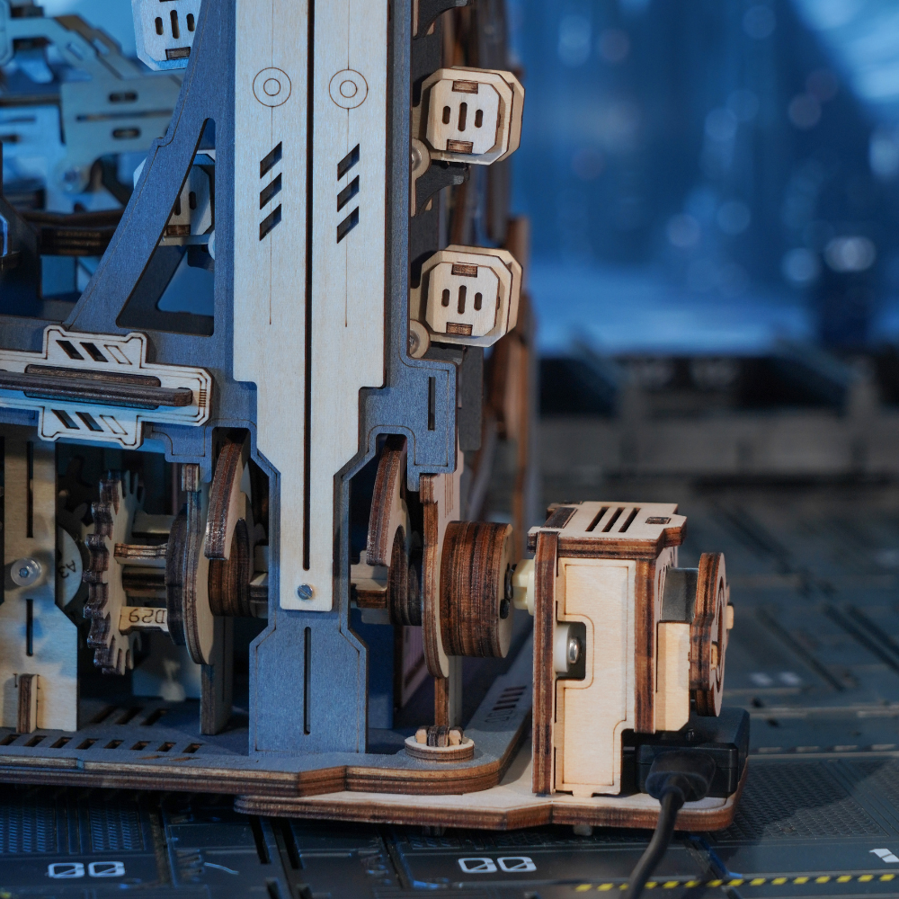 Marble Spaceport- 3D Wooden Puzzle