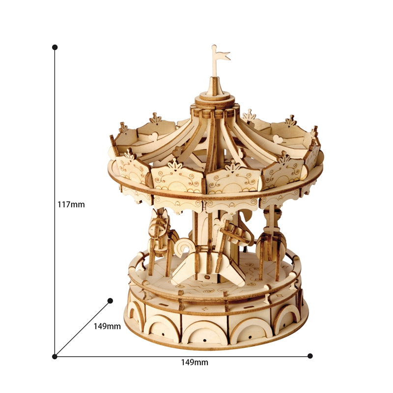 Merry-Go-Round- 3D Wooden Puzzle
