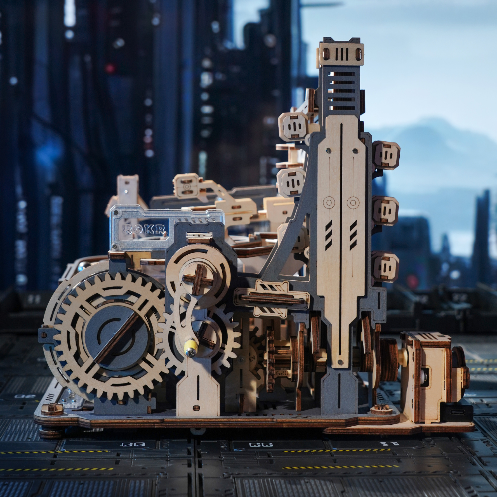 Marble Spaceport- 3D Wooden Puzzle