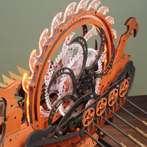 Viking Dragon Ship- 3D Wooden Puzzle