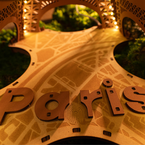 Night of the Eiffel Tower- 3D Wooden Puzzle