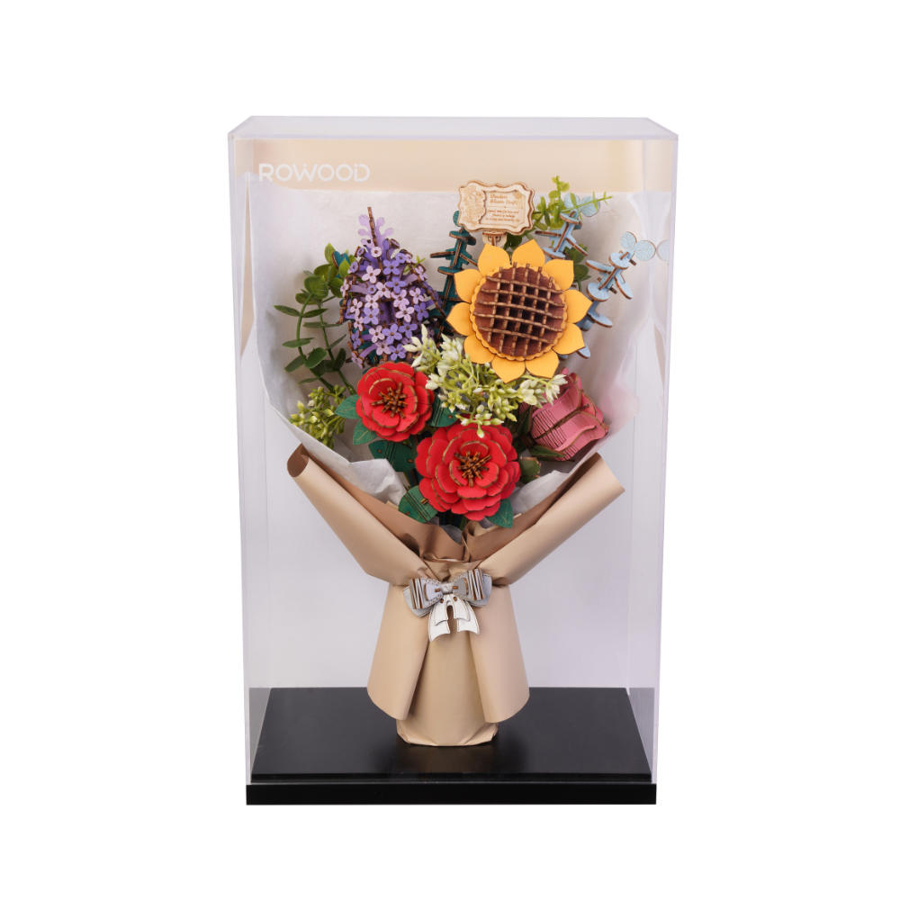 Wooden Flower Bouquet- 3D Puzzle
