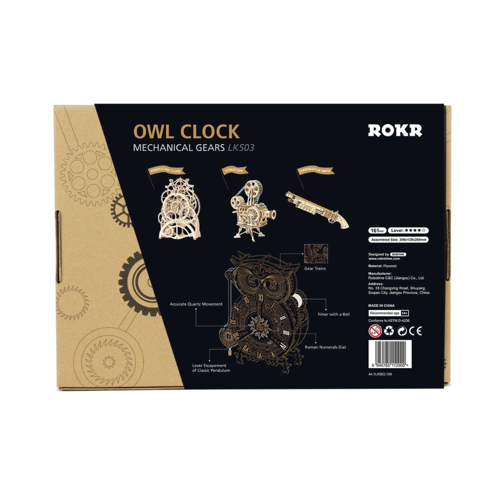 Owl Clock- 3D Puzzle