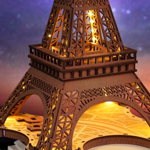 Night of the Eiffel Tower- 3D Wooden Puzzle