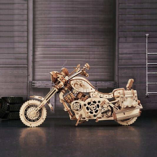 Cruiser Motorcycle- 3D Wooden Puzzle