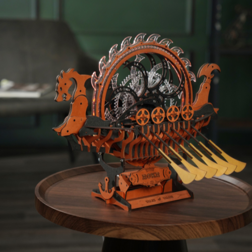 Viking Dragon Ship- 3D Wooden Puzzle