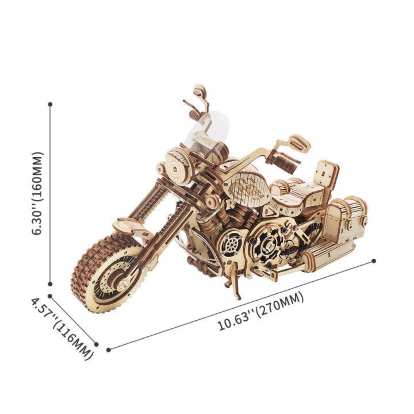 Cruiser Motorcycle- 3D Wooden Puzzle