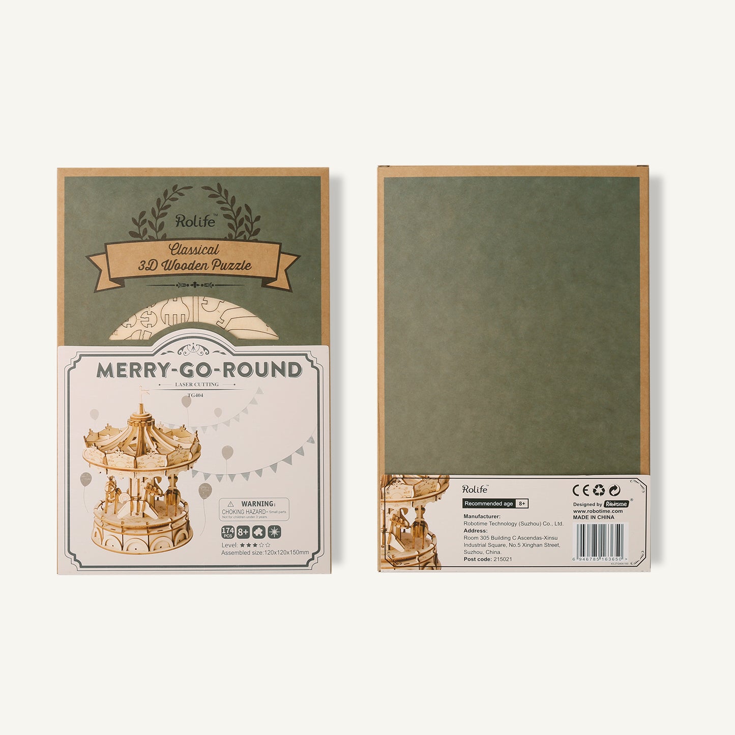 Merry-Go-Round- 3D Wooden Puzzle