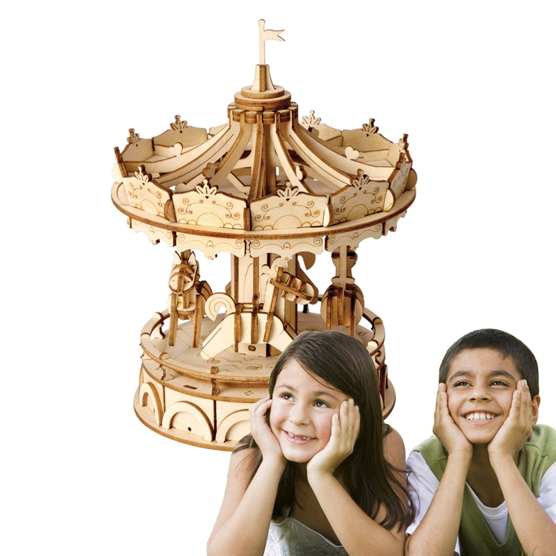 Merry-Go-Round- 3D Wooden Puzzle