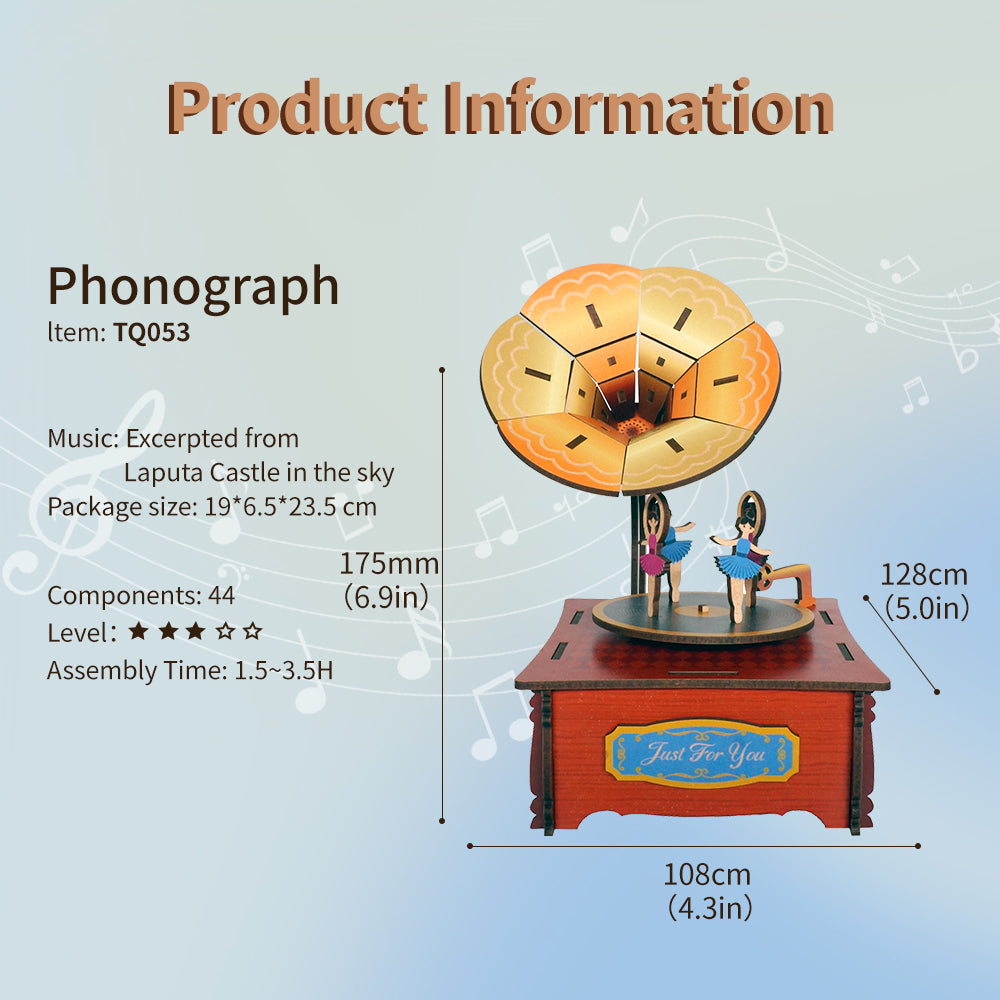 Phonograph- Tonecheer Music Box