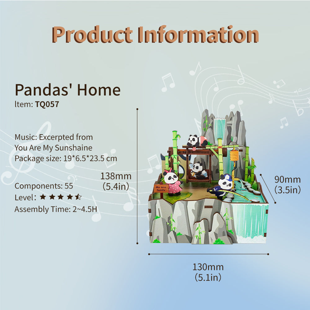 Pandas' Home- Music Box