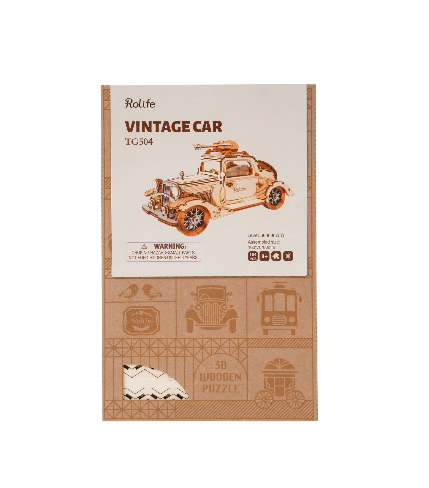 Vintage Car- 3D Wooden Puzzle