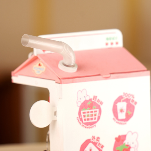 Strawberry Milk Box - 3D Puzzle