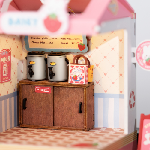 Strawberry Milk Box - 3D Puzzle