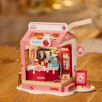 Strawberry Milk Box - 3D Puzzle