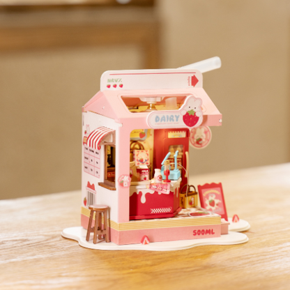 Strawberry Milk Box - 3D Puzzle