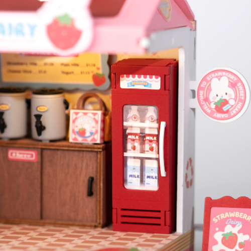 Strawberry Milk Box - 3D Puzzle