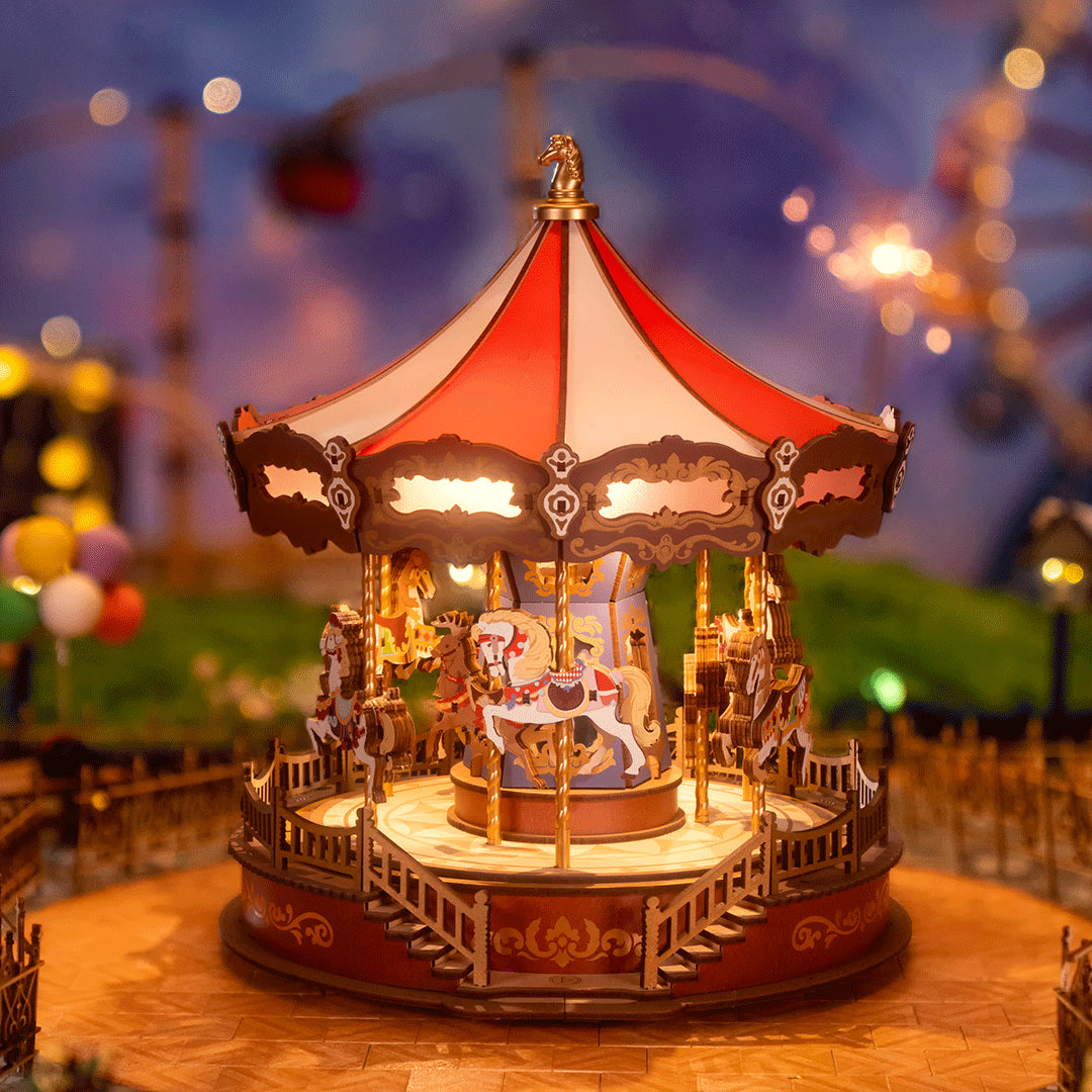 Classic Carousel- 3D Wooden Puzzle