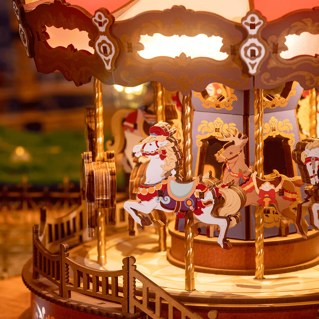 Classic Carousel- 3D Wooden Puzzle