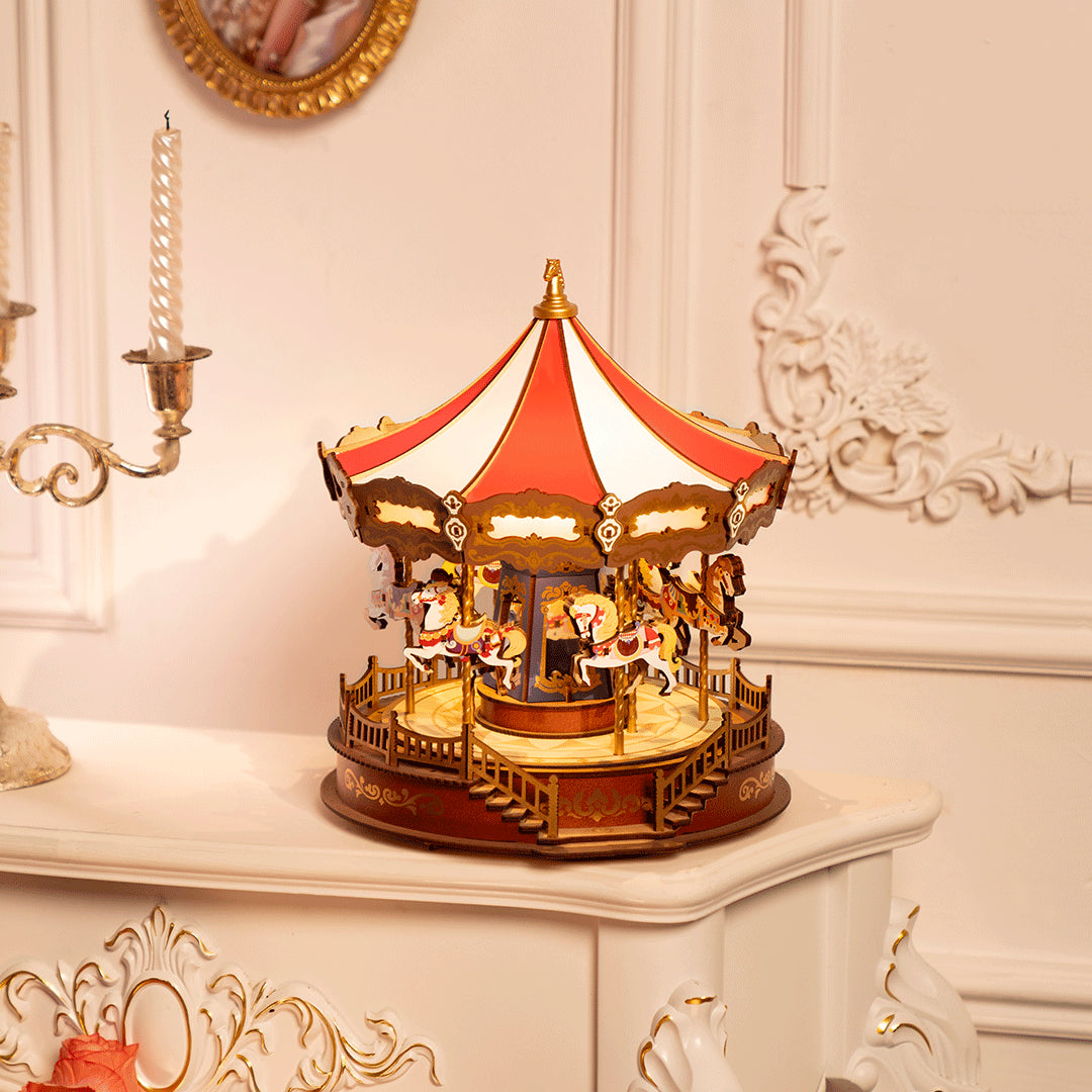 Classic Carousel- 3D Wooden Puzzle