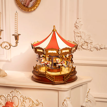 Classic Carousel- 3D Wooden Puzzle