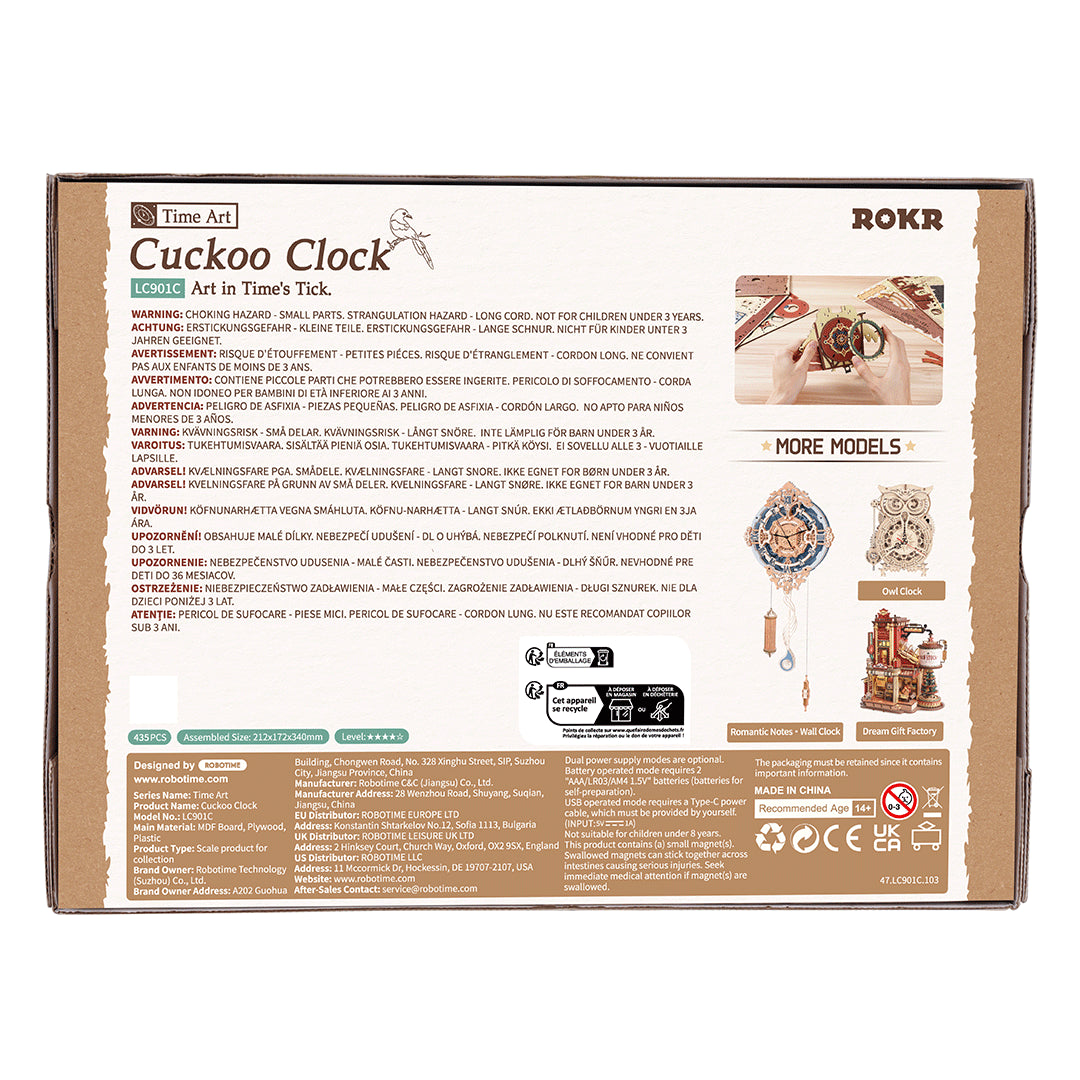Cuckoo Clock- 3D Wooden Puzzle