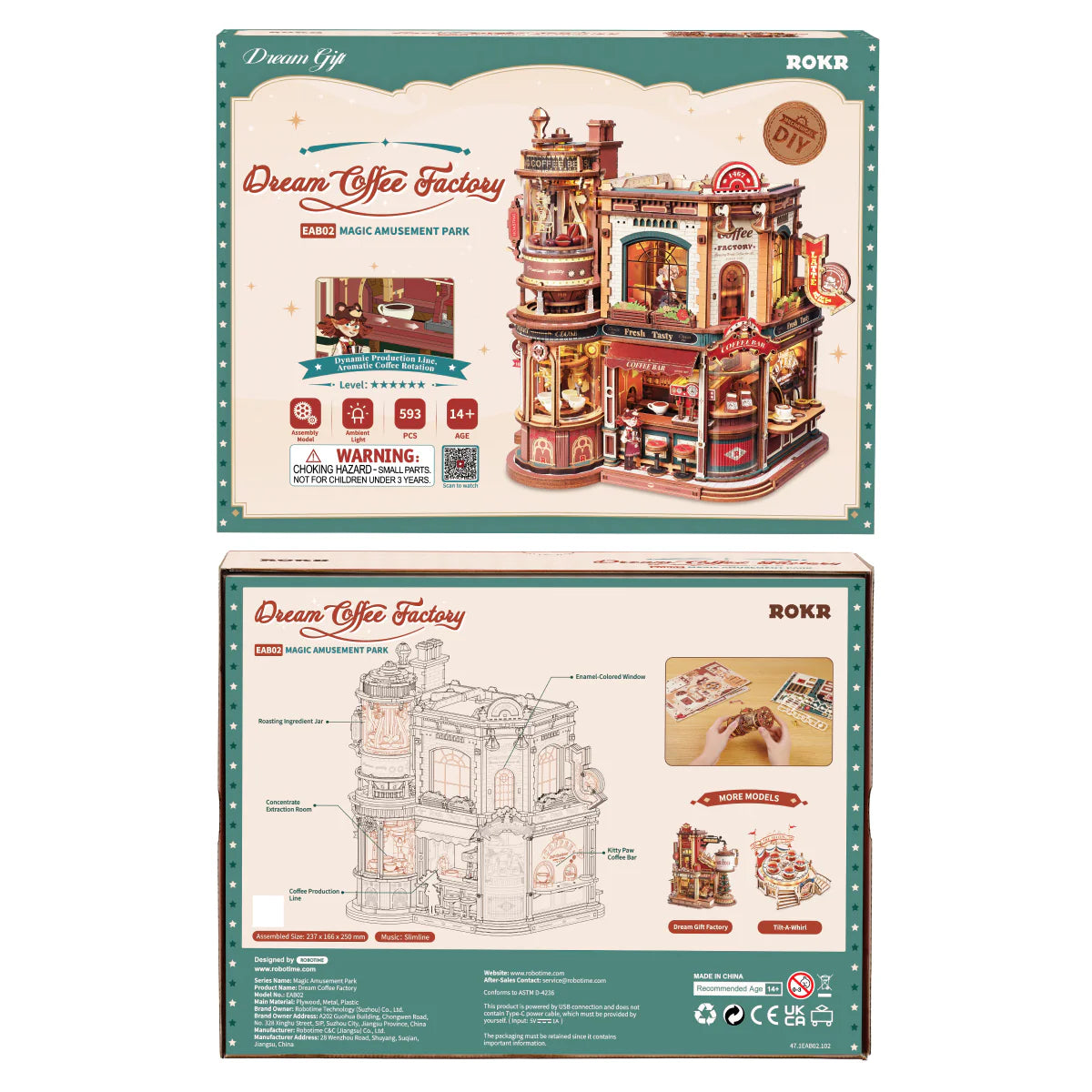 Dream Coffee Factory - 3D Mechanical Puzzle