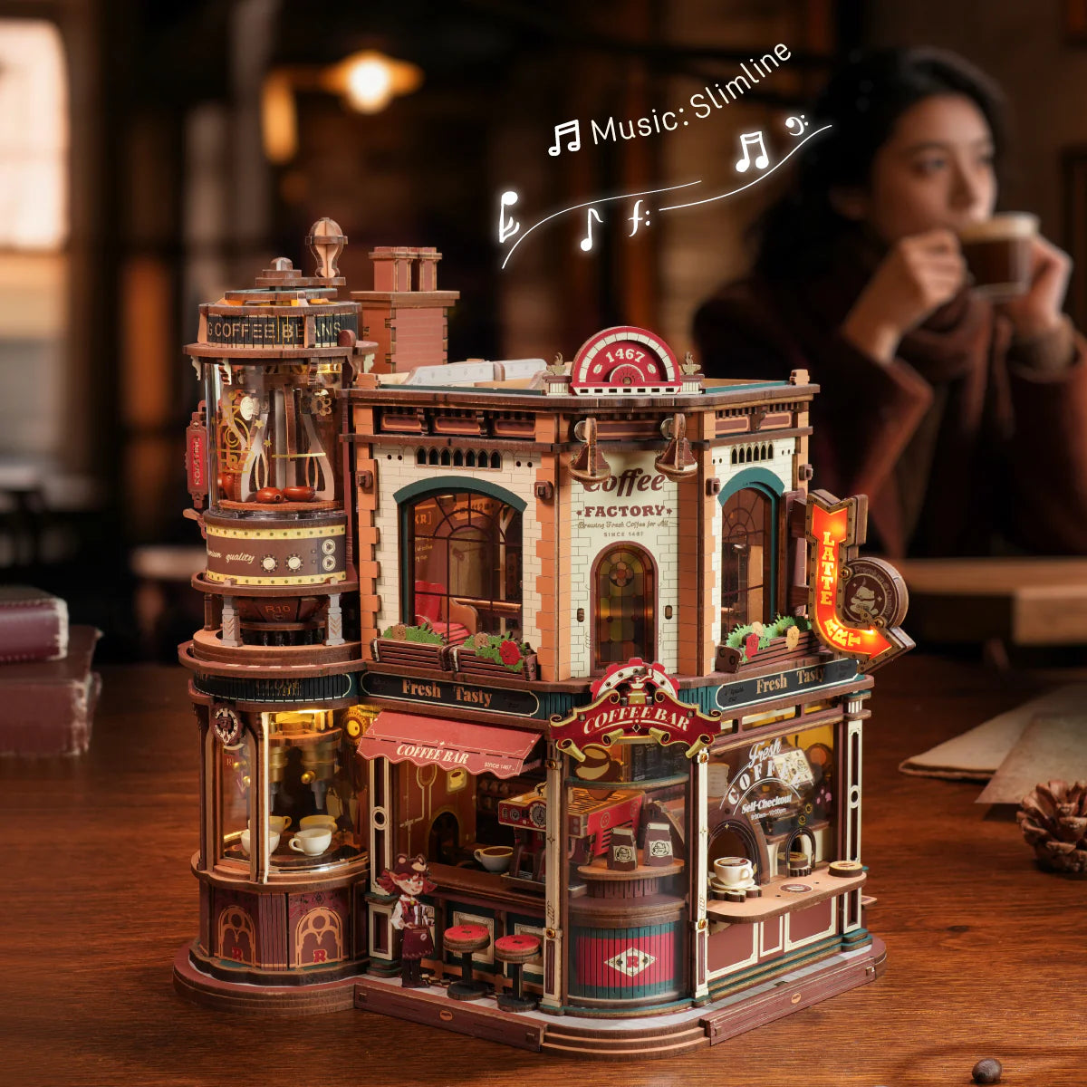 Dream Coffee Factory - 3D Mechanical Puzzle