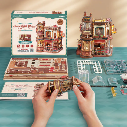 Dream Coffee Factory - 3D Mechanical Puzzle