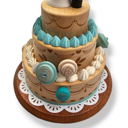 Three Tier Wedding Cake - Music Box
