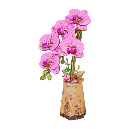 Puple Moth Orchid - 3D Wooden Puzzle