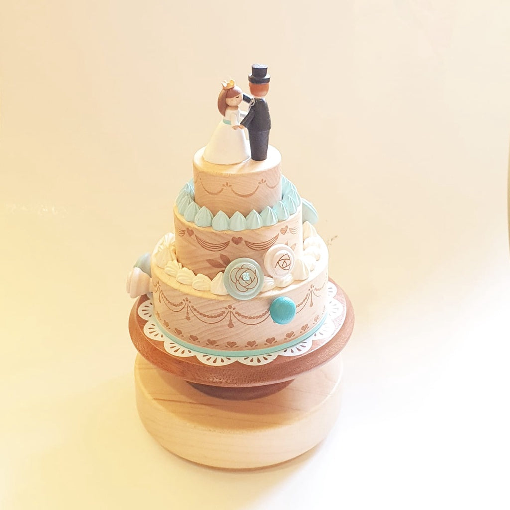 Three Tier Wedding Cake - Music Box