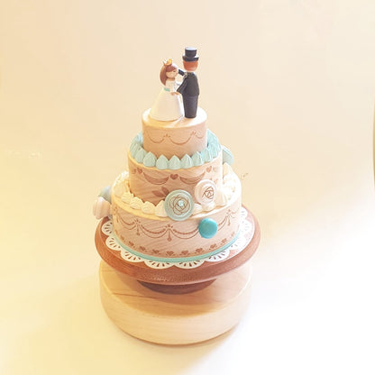 Three Tier Wedding Cake - Music Box