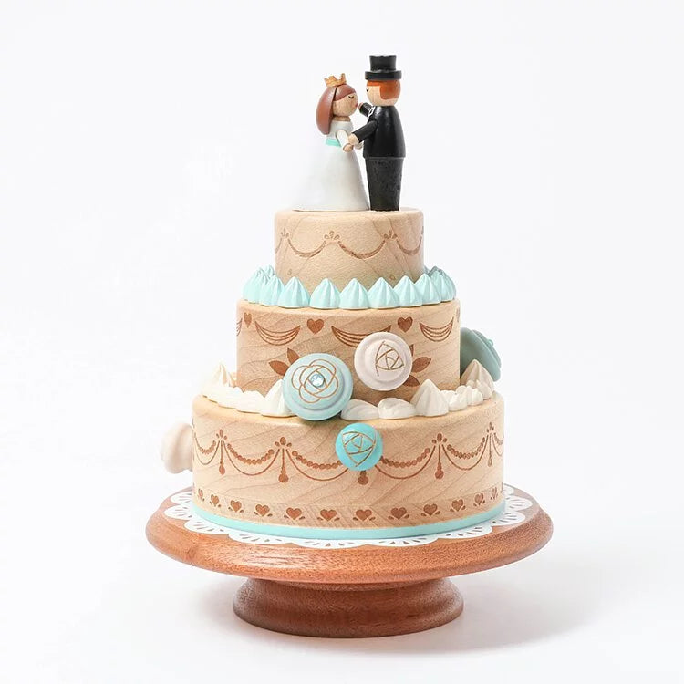 Three Tier Wedding Cake - Music Box