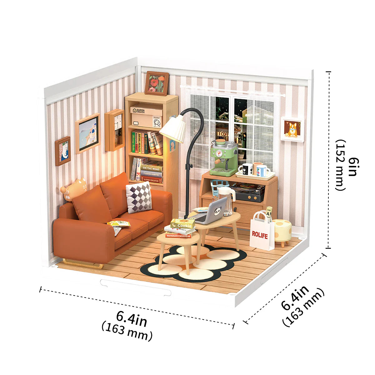 Cozy Living Lounge - 3D Puzzle