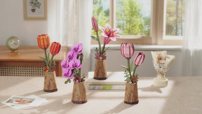 Puple Moth Orchid - 3D Wooden Puzzle